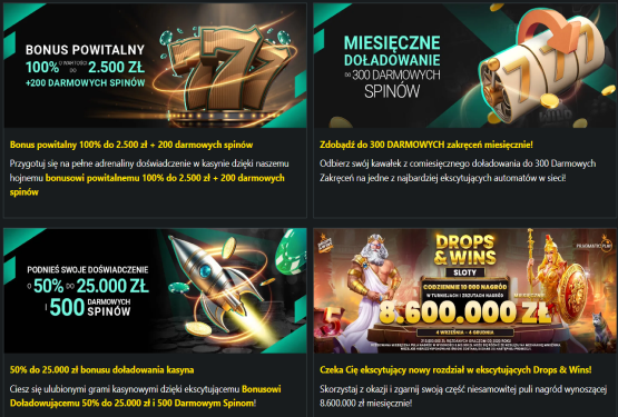 1BetCasino bonusy i promocje