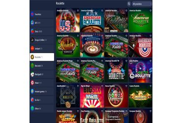 Betmaster casino - lista gier w ruletkę online