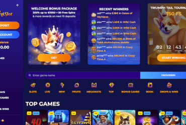 Corgi Slot menu główne