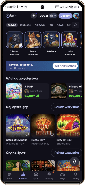 Crypto Leo na komórkę