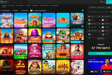 Drip Casino dostępne automaty do gry