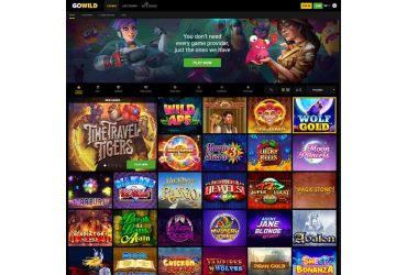 Go Wild casino - Lobby - Kasynos.Online