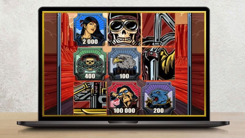 Biker’s Bounty Slot na ekranie komputera