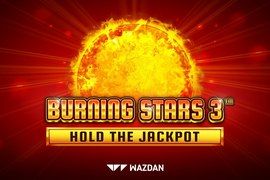 burning stars 3 slot logo