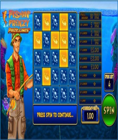 Zagraj teraz w Fishin Frenzy Prize Lines od Blueprint Gaming za darmo | Kasynos Online