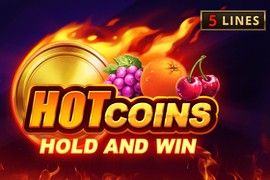 hot coins hold and win logo