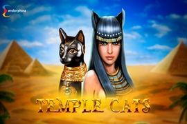 temple cats slot logo