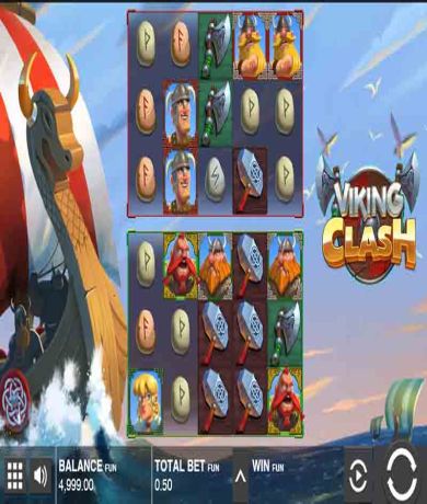 Zagraj teraz w Viking Clash slot online od Push Gaming za darmo | Kasynos Online