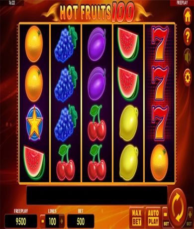 Zagraj teraz w Hot Fruits 100 automat online od Amatic za darmo | Kasynos Online