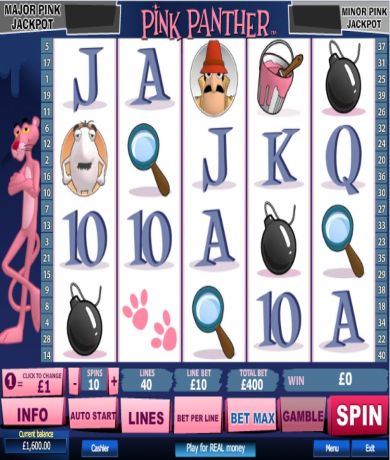 Zagraj teraz w Pink Panther automat online Playtech za darmo | Kasynos Online