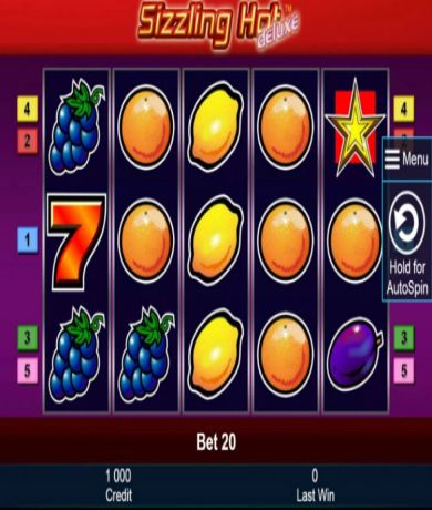 Zagraj teraz w Sizzling Hot Deluxe: slot online marki Novomatic za darmo | Kasynos Online