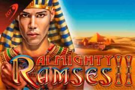 almighty ramses ii euro games technology slot game logo